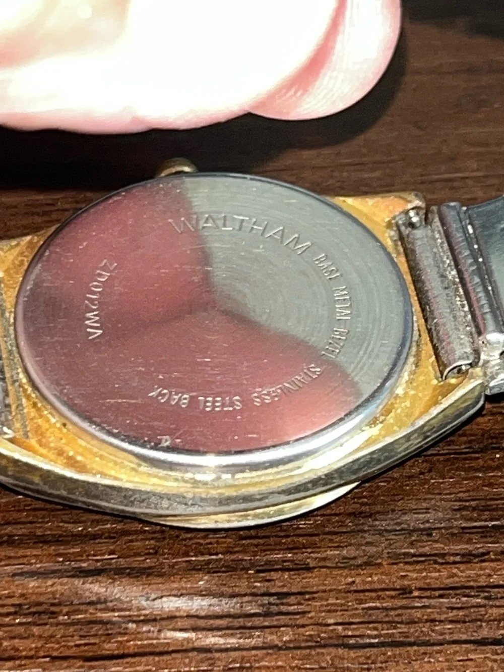 Waltham: Vintage Day/Date Watch: Light Scratches See Pics New Battery Flex Band